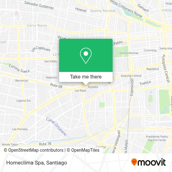 Homeclima Spa map