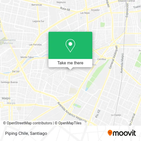 Piping Chile map