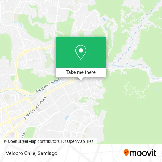 Velopro Chile map