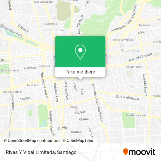 Rivas Y Vidal Limitada map