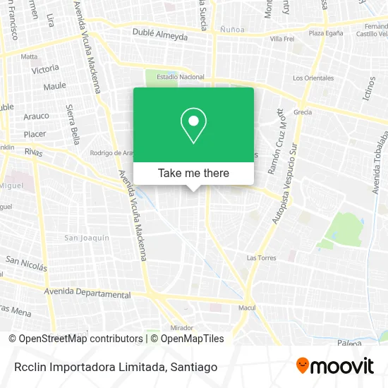 Rcclin Importadora Limitada map