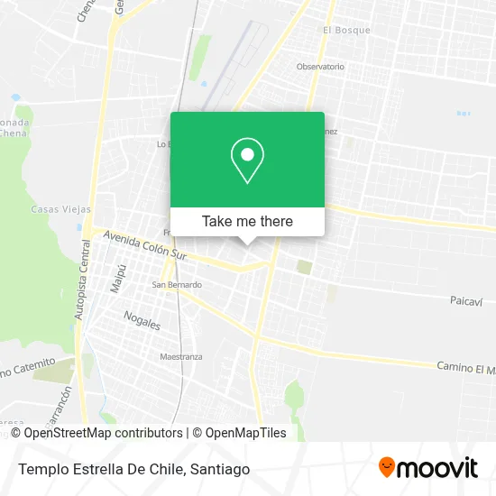 Templo Estrella De Chile map