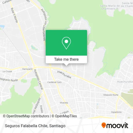 Seguros Falabella Chile map