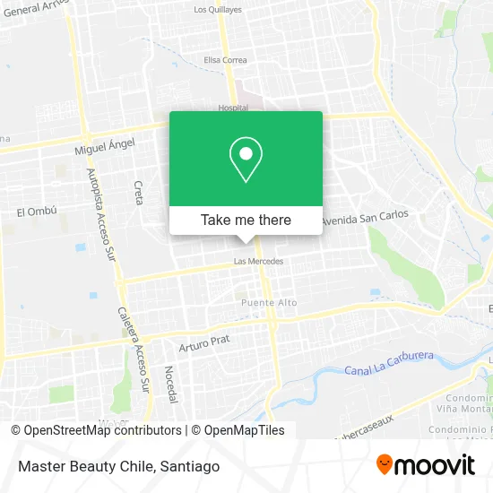 Master Beauty Chile map