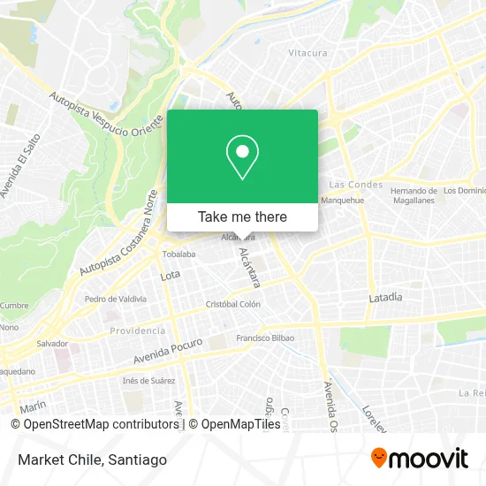 Market Chile map