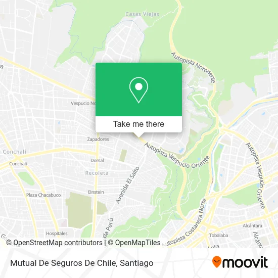 Mutual De Seguros De Chile map