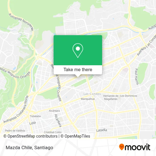 Mazda Chile map
