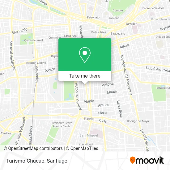 Turismo Chucao map