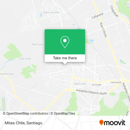 Mitas Chile map