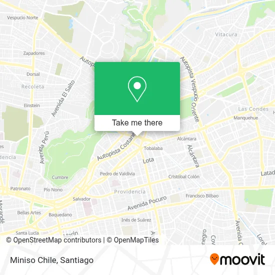 Miniso Chile map