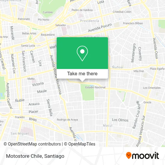 Motostore Chile map