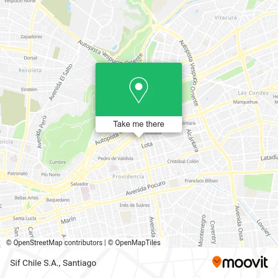 Sif Chile S.A. map
