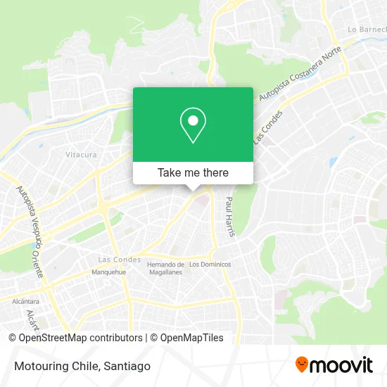Motouring Chile map