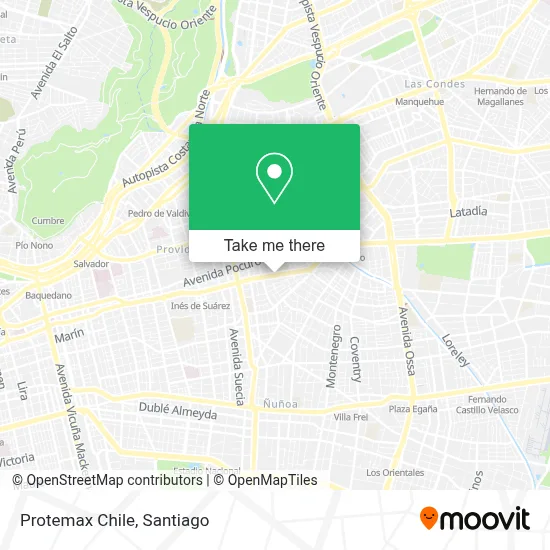Protemax Chile map
