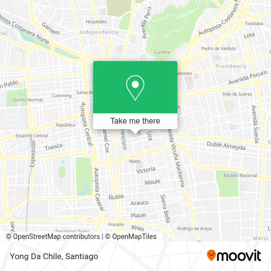 Yong Da Chile map