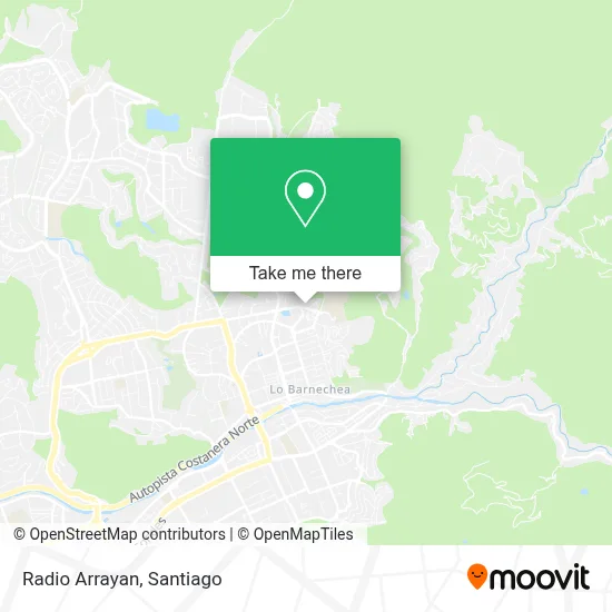 Radio Arrayan map