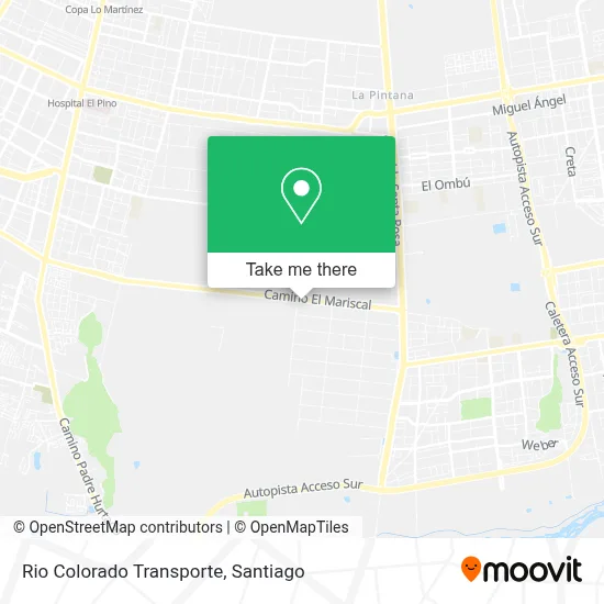 Rio Colorado Transporte map