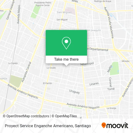 Proyect Service Enganche Americano map