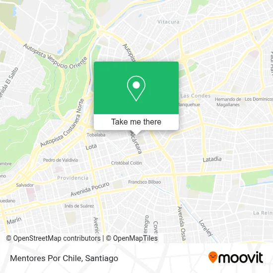 Mentores Por Chile map