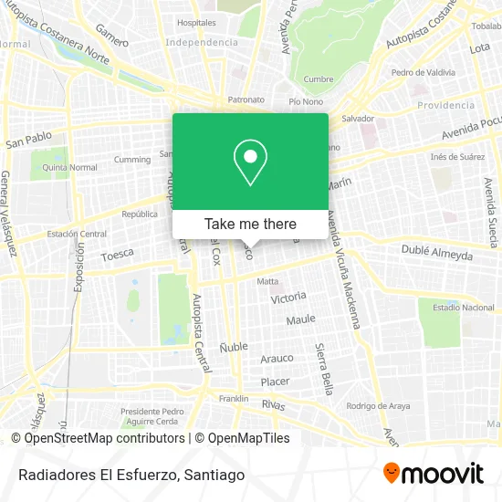 Radiadores El Esfuerzo map