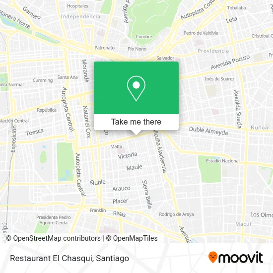 Restaurant El Chasqui map