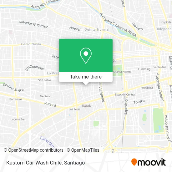 Kustom Car Wash Chile map