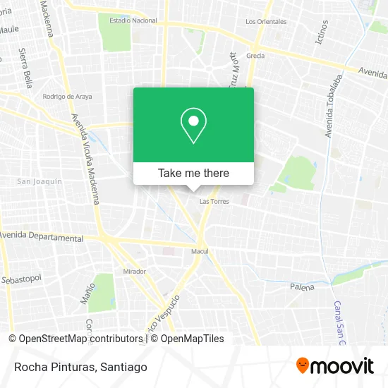 Rocha Pinturas map