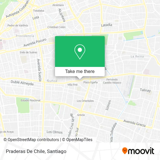 Praderas De Chile map