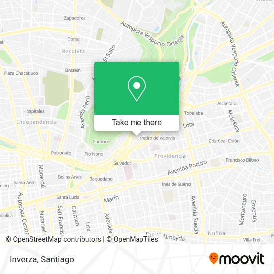 Inverza map