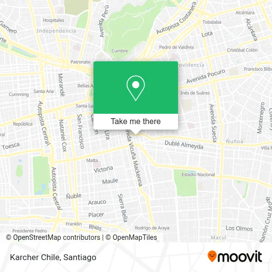 Karcher Chile map