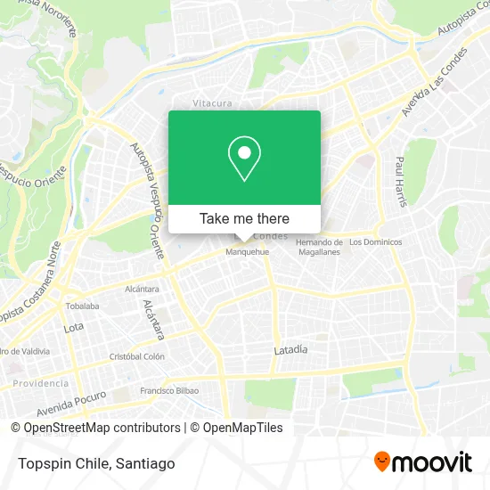Topspin Chile map