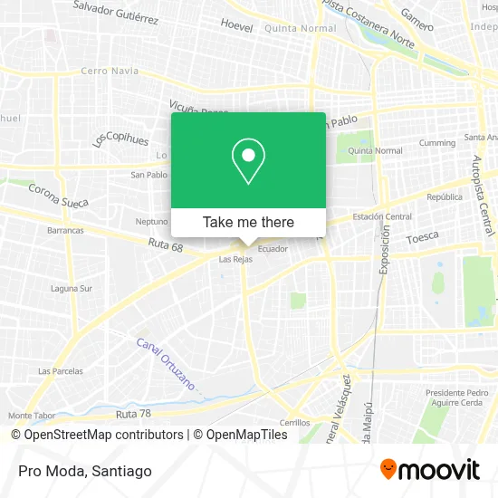 Pro Moda map