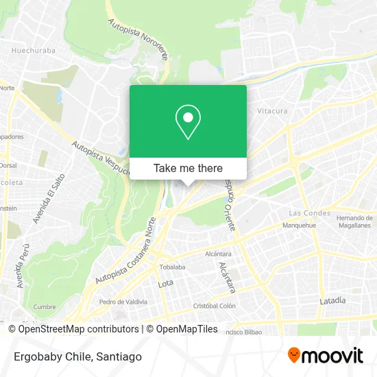 Ergobaby Chile map