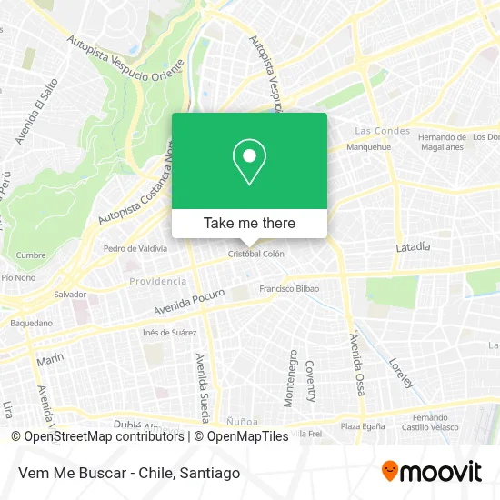 Vem Me Buscar - Chile map