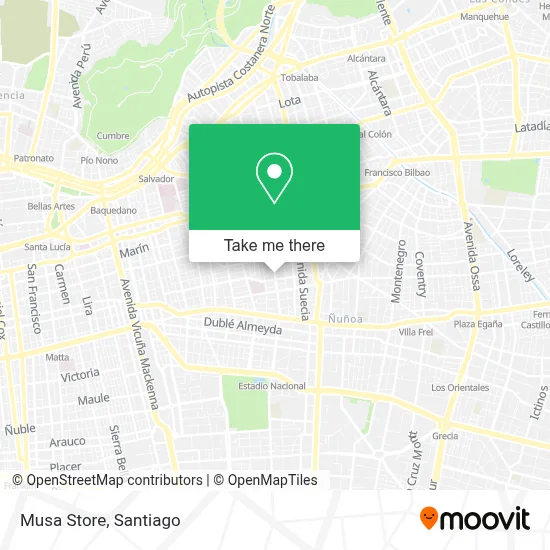 Musa Store map