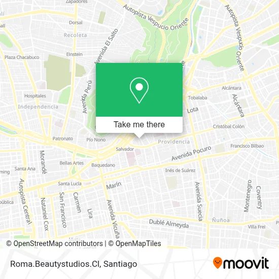 Roma.Beautystudios.Cl map