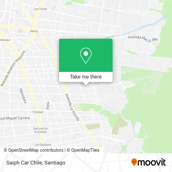 Saiph Car Chile map