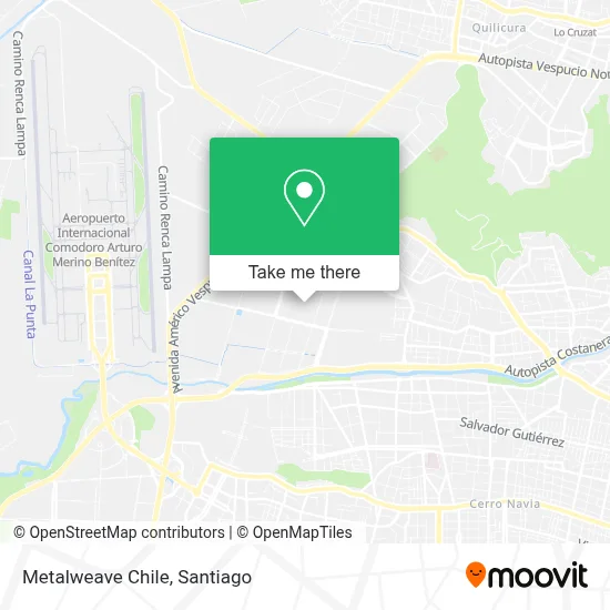 Metalweave Chile map