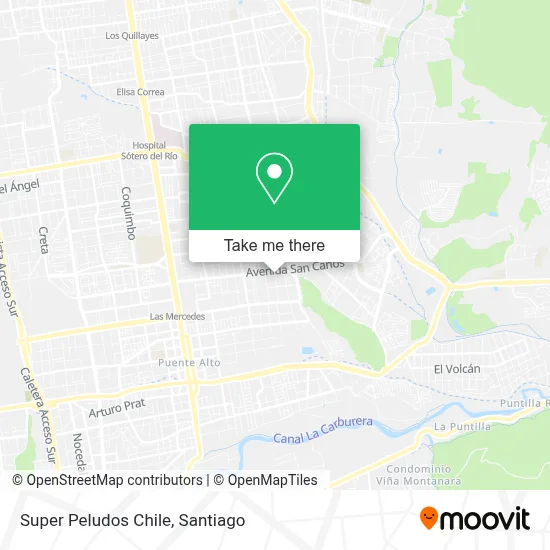 Super Peludos Chile map