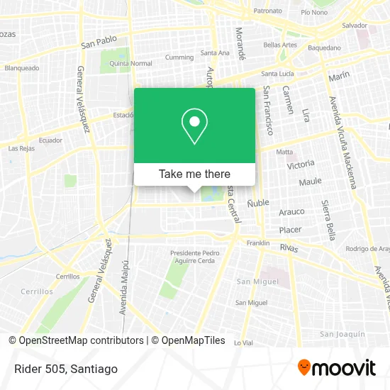 Rider 505 map