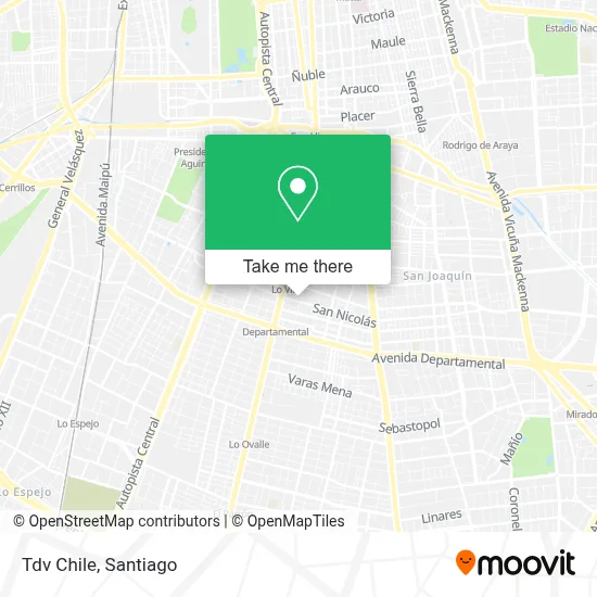 Tdv Chile map