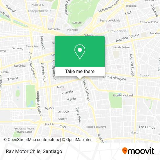 Rav Motor Chile map