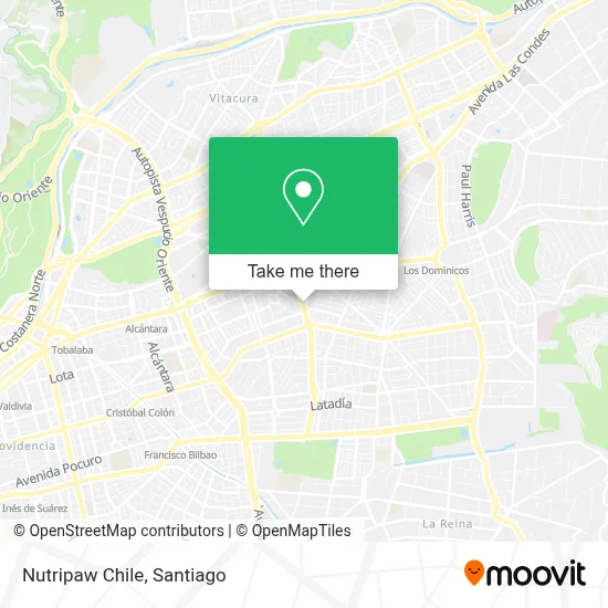 Nutripaw Chile map