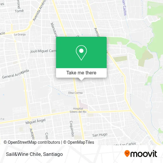 Sail&Wine Chile map