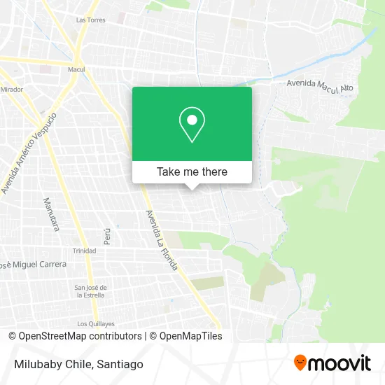 Milubaby Chile map