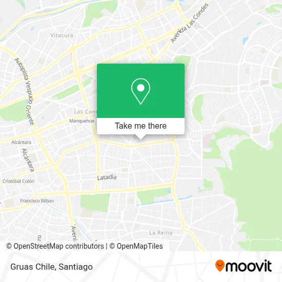 Gruas Chile map