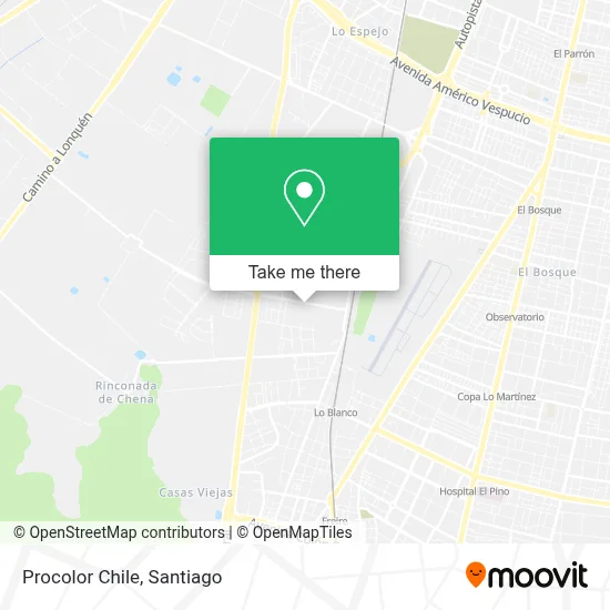 Procolor Chile map