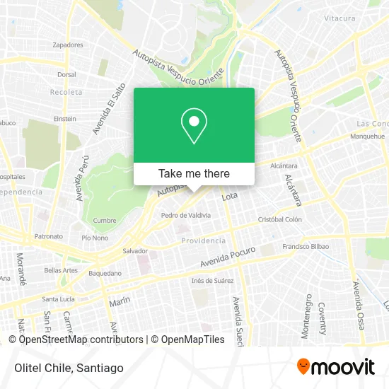 Olitel Chile map