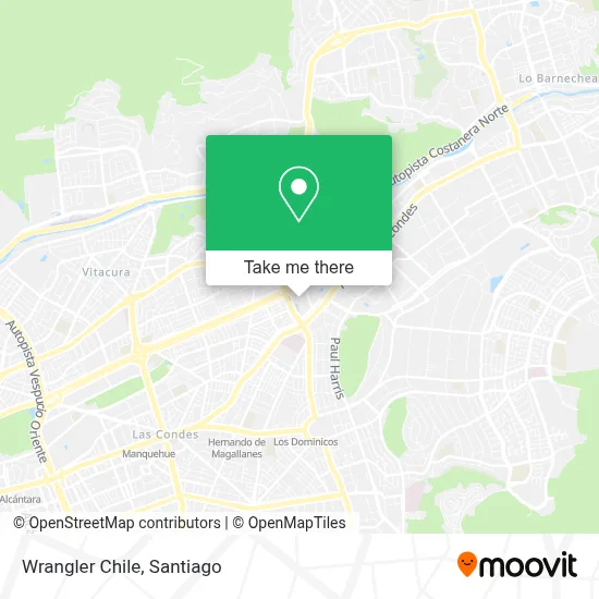 Wrangler Chile map
