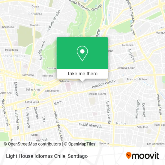 Light House Idiomas Chile map